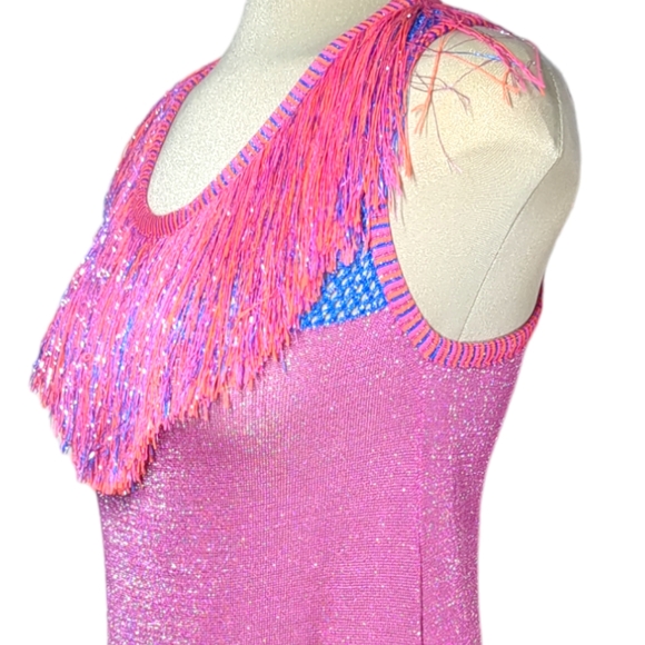 SPACE Style Concept Purple and Blue Sparkle Top Size S - Picture 13 of 17